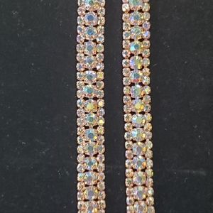 Brazilian Rose Gold Crystal Bra Straps